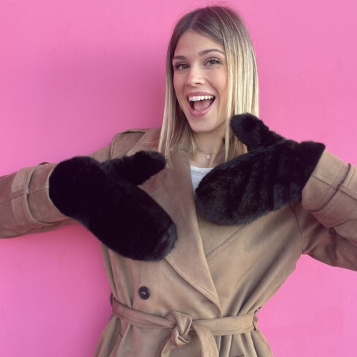 Muffole in Pelliccia Sintetica